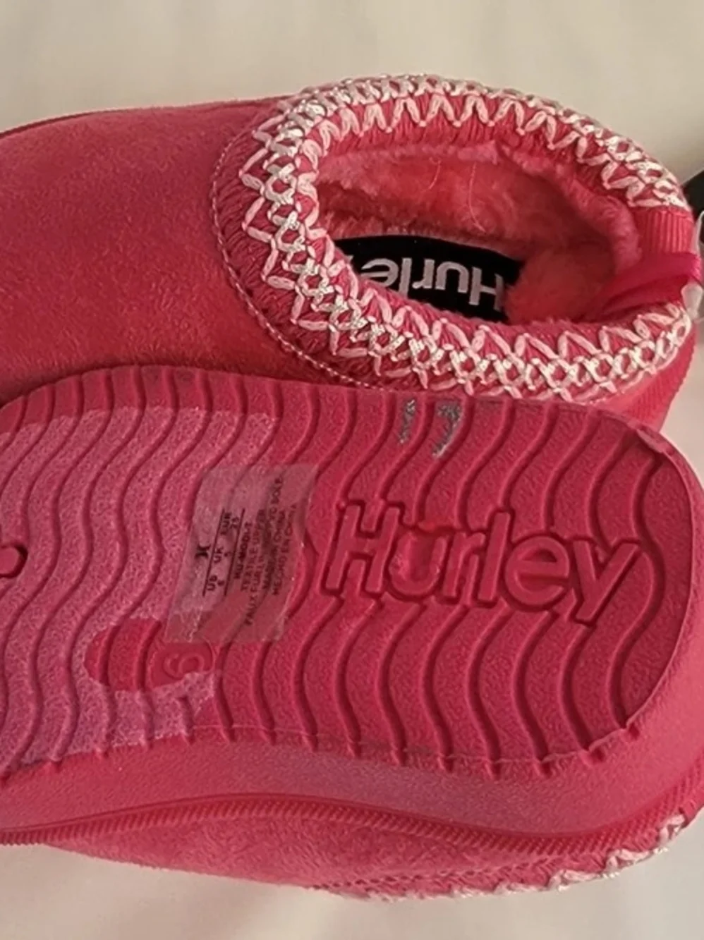 Hurley Slip Ons Toddler Size 6